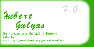 hubert gulyas business card